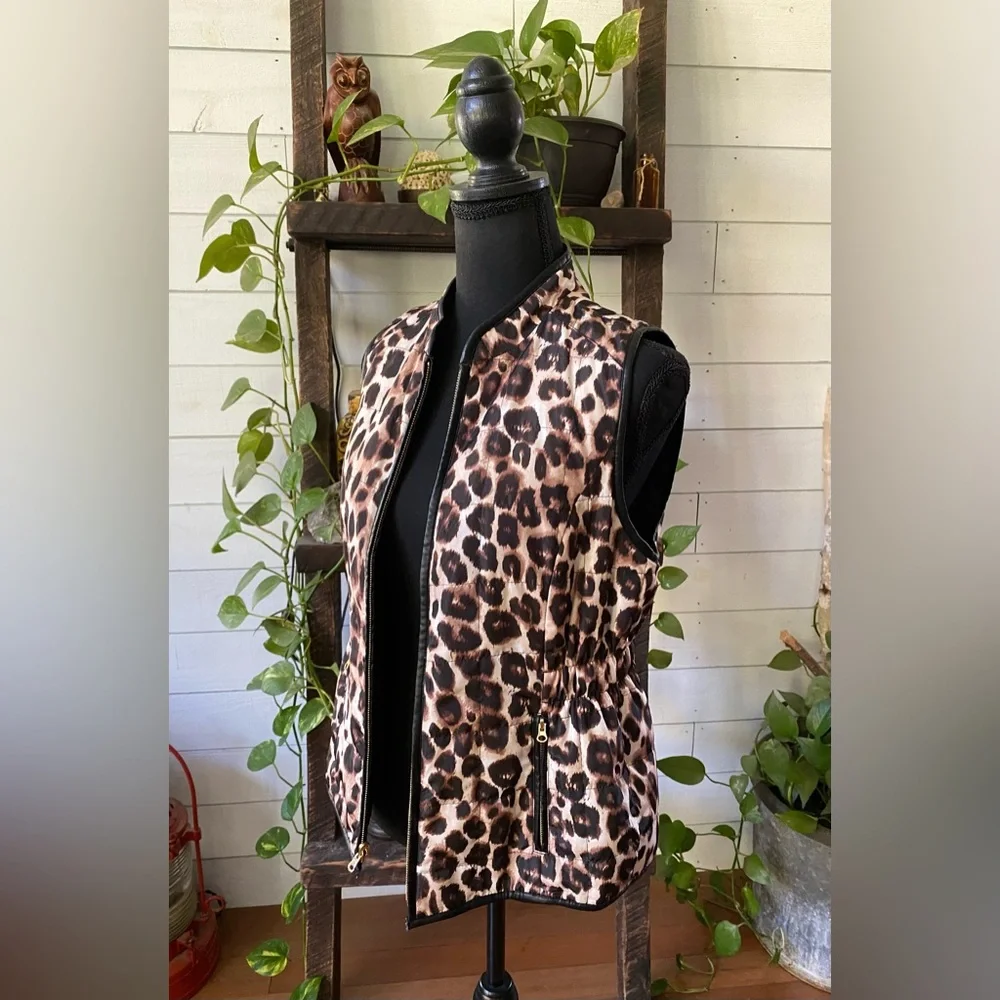 Chico’s: Animal Print Vest